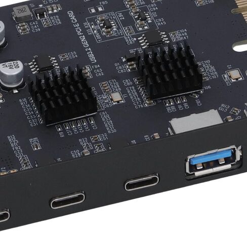 Pissente USB 3.2 Gen 2 Expansion Card 10Gbps, 5 Port PCIe 4X in Kuwait
