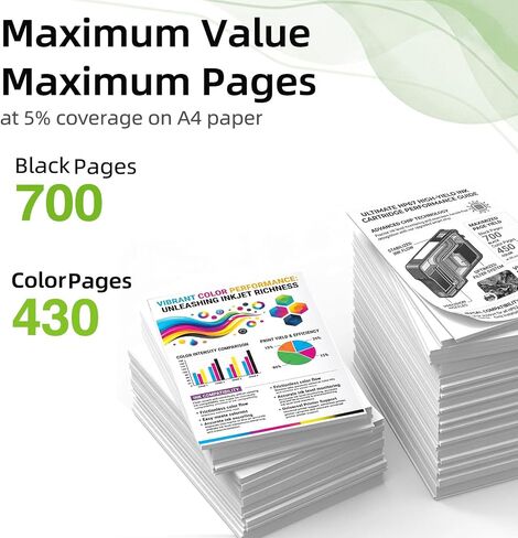 61XL 3 Pack Ink Cartridge Black Color Replacement for HP 61 XL HP61 HP61XL in Kuwait