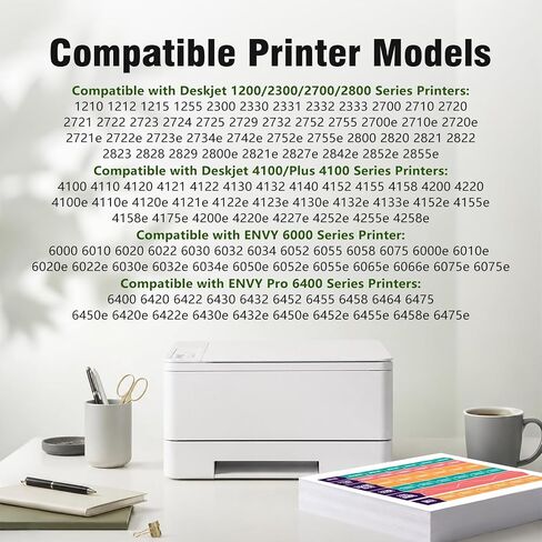 67XL Ink Cartridges Black/Color Combo Pack Replacement for HP Ink 67 in Kuwait