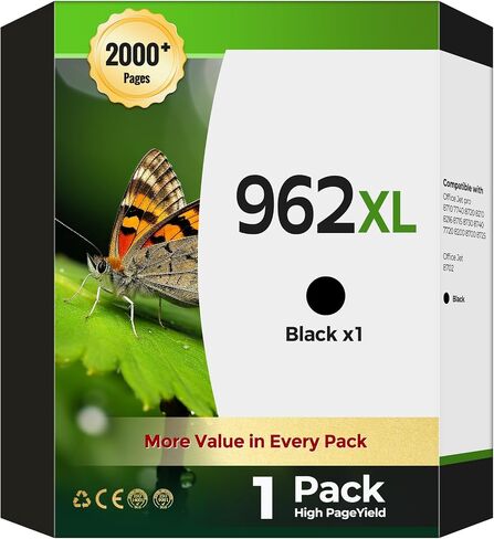 962XL 962 Ink Cartridges(4Pack) for 9015e 9025e 9018e 9010 9025(New Chip) in Kuwait