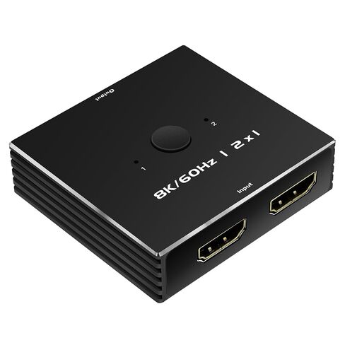 HDMI Switch 4K 120Hz 2 in 1 Out 2 Port Switch 1 Monitors 2 Computers 2K 144Hz KVM Switches Monitor Switches HDMI2.1 8K 60Hz Daoistek in Kuwait