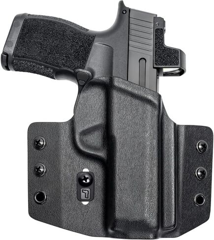 Tulster OWB Contour Kydex Holster in Right Hand fits: Sig Sauer P365XL | Optic Compatible Outside the Waistband Concealed Carry in Kuwait