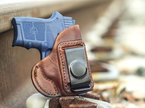 OUTBAGS USA LS4 Full Grain Leather IWB Holster for S&W Smith & Wesson Bodyguard 380 - Concealed Carry Gun Holster Handcrafted in USA - Right Hand, Brown in Kuwait