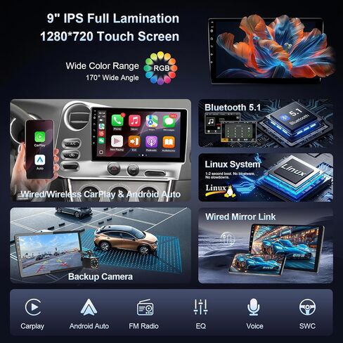 Linux Car Stereo for Toyota Matrix 2003–2004 & Pontiac Vibe 2003–2008 in Kuwait