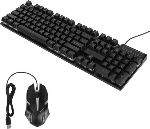 Gaming Keyboard with Ergonomic Design, 104 Keys (d500 Word in Kuwait