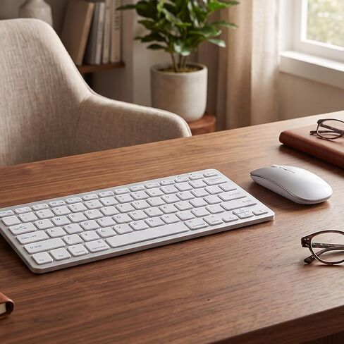 Wireless Keyboard and Mouse Combo Quiet 3 Dpi USB Receiver in Kuwait