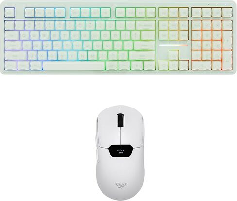 M108 Full Size Silent Office Keyboard with SC390 Lightweight Gaming Mouse in Kuwait