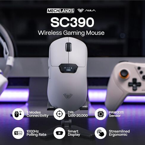 M108 Full Size Silent Office Keyboard with SC390 Lightweight Gaming Mouse in Kuwait