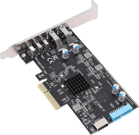 Pissente PCIe to Type C USB Adapter Card, 3 USB C 2 3.0 Ports in Kuwait