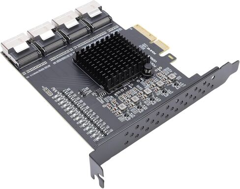 Pissente PCIE to SFF 8087 Adapter, 4 Port Mini SAS in Kuwait
