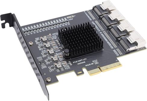 Pissente PCIE to SFF 8087 Adapter, 4 Port Mini SAS in Kuwait