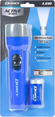 Dorcy Basic 1D LED Long Run Time Flashlight, Assorted Colors, 41-2460 in Kuwait