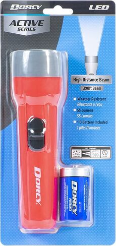 Dorcy Basic 1D LED Long Run Time Flashlight, Assorted Colors, 41-2460 in Kuwait
