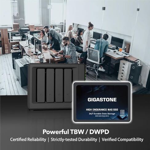 Gigastone 4TB High Endurance SSD– for Gaming/PC/NAS SSD Up to 530MB/s SLC Caching 24/7 Reliable 5-Year Warranty 2.5" SATA Internal Solid State Drives RAID Disk in Kuwait
