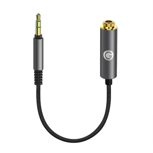 GEEKRIA 3.5mm Stereo Male to 4.4mm Balanced Female Adapter Cable, Hi-Fi Converter for Headphone Amps, Aluminum Alloy Connector (0.5ft) in Kuwait