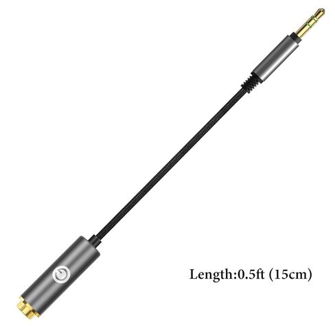 GEEKRIA 3.5mm Stereo Male to 4.4mm Balanced Female Adapter Cable, Hi-Fi Converter for Headphone Amps, Aluminum Alloy Connector (0.5ft) in Kuwait