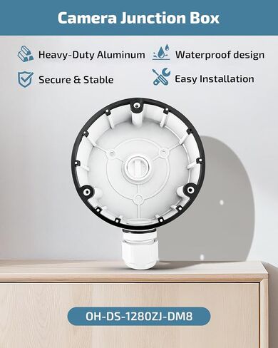 OH-DS-1280ZJ-DM8 Metal Security Camera Junction Box for HIK Dome IP Cameras in Saudi Arabia