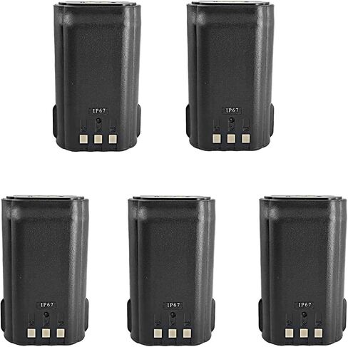 5 Pack BP-232 BP-232H BP-232N Li-Ion Battery 2600mAh Replacement for Portable Radio IC-F4163 IC-F3230 IC-F4230 A14 A14S IC-F14 IC-F16 IC-F24 IC-F26 IC-F33 IC-F43 IC-F3010 IC-F4010 IC-F3011 in Kuwait