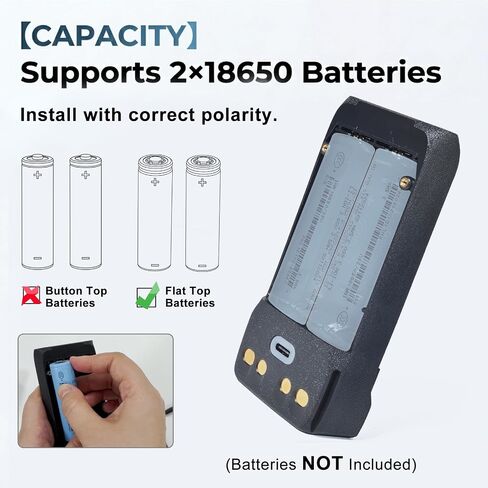 Battery Case Shell with Belt Clip for Motorola R7 Radio (Case Only) in Kuwait