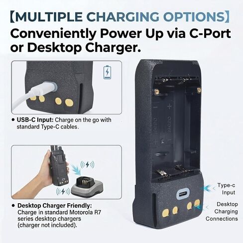 Battery Case Shell with Belt Clip for Motorola R7 Radio (Case Only) in Kuwait