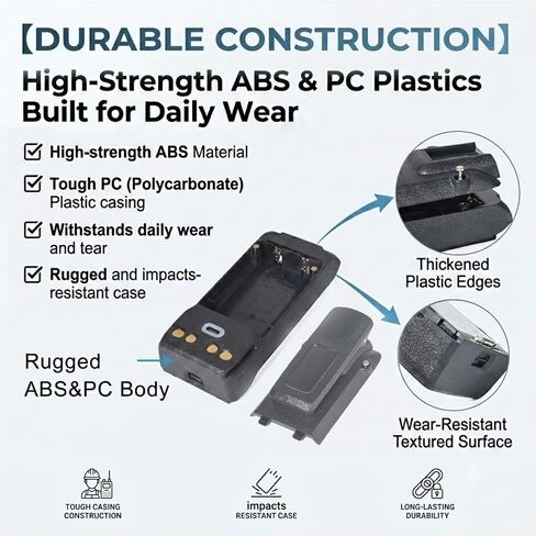 Battery Case Shell with Belt Clip for Motorola R7 Radio (Case Only) in Kuwait