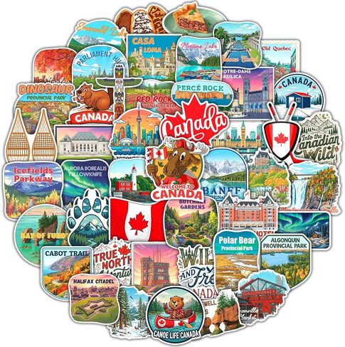 200 PCS Canada Travel Souvenir Stickers in Kuwait