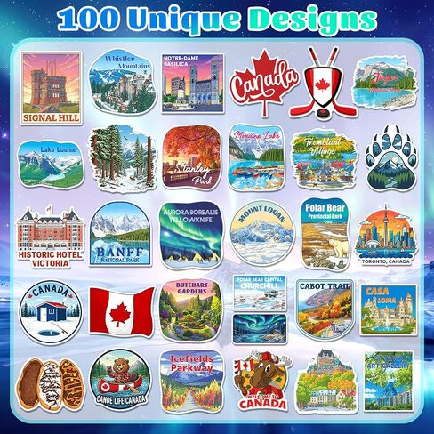200 PCS Canada Travel Souvenir Stickers in Kuwait