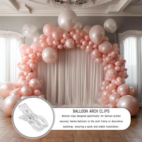 10 Pack Balloon Arch Clips 3.5 Inch,Clear Plastic Clips for balloon arch in Kuwait