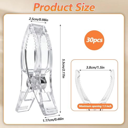 30pcs Balloon Arch Clips Clear Balloon Clamps for Arch Backdrop Clips in Kuwait