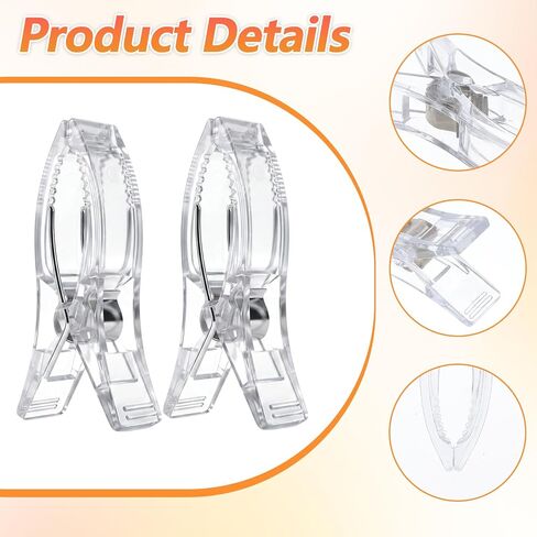 30pcs Balloon Arch Clips Clear Balloon Clamps for Arch Backdrop Clips in Kuwait