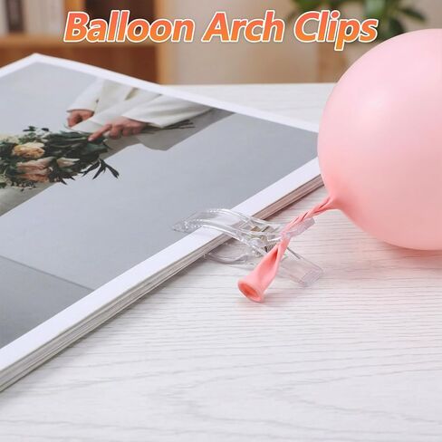 30pcs Balloon Arch Clips Clear Balloon Clamps for Arch Backdrop Clips in Kuwait