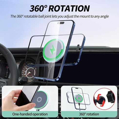for MagSafe Phone Mount for Jeep Wrangler JL JK 2024 2025 2026 in Kuwait