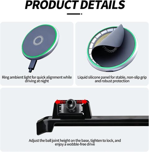 for MagSafe Phone Mount for Jeep Wrangler JL JK 2024 2025 2026 in Kuwait