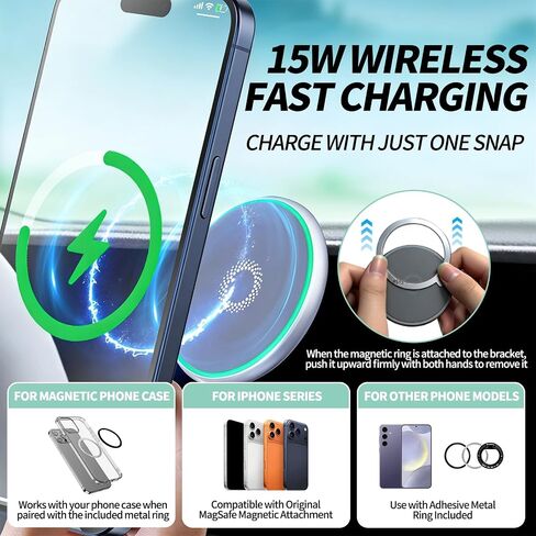 for MagSafe Phone Mount for Jeep Wrangler JL JK 2024 2025 2026 in Kuwait