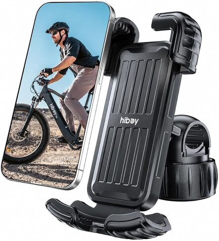 Hiboy Bike Phone Holder, 360° Rotation Adjustable Motorcycle Phone Mount,Bicycle Scooter Handlebar Phone Clip for 5.1" - 6.8" Smartphones in Kuwait