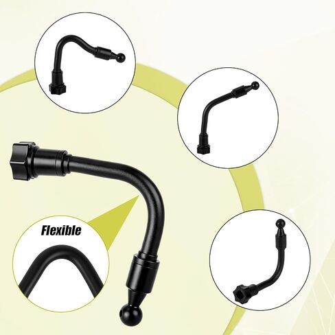Penitue 17mm/0.67in Ball Mount Extension Adapter, 20.5cm/8.1in Flexible 360° Rotating Socket Adapter Universal Ball Joint Extension Arm for Car Phone Mount Vent Clip Dashboard Holder in Kuwait