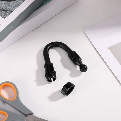Penitue 17mm/0.67in Ball Mount Extension Adapter, 20.5cm/8.1in Flexible 360° Rotating Socket Adapter Universal Ball Joint Extension Arm for Car Phone Mount Vent Clip Dashboard Holder in Kuwait