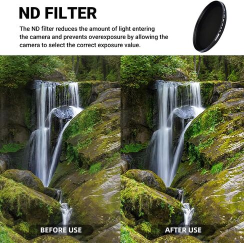 ZOMEI 82mm UV/CPL/ND Lens Filter Kit (3 Pieces),Multi-Coated UV Protector, CPL Polarizing and ND2-ND400 Neutral Density Adjustable Filters with Cleaning Cloth and Filter Pouch or 82mm Camera Lens in Kuwait