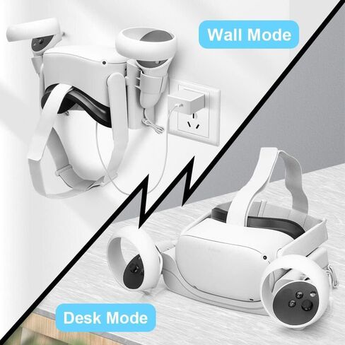 RGEEK Wall Charging Dock for Quest 2, Accessories Charging Station With LED Indicator, High Speed, Fast Charging Dock With Display Stand in Kuwait