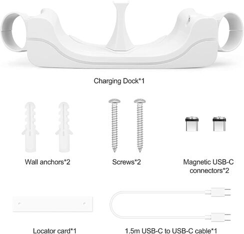 RGEEK Wall Charging Dock for Quest 2, Accessories Charging Station With LED Indicator, High Speed, Fast Charging Dock With Display Stand in Kuwait