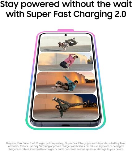 Samsung Galaxy A37 5G (2026), Unlocked Android Smartphone, 128GB, AMOLED Display, Triple Camera, IP68, Slim Phone, 5000mAh Battery, US Version, US 1 Yr Warranty, Awesome Charcoal in Saudi Arabia