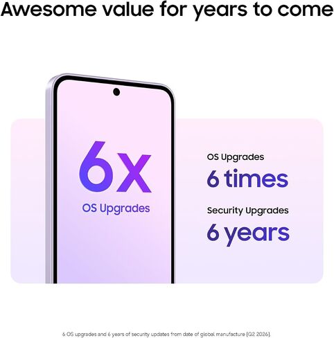 Samsung Galaxy A37 5G (2026), Unlocked Android Smartphone, 128GB, AMOLED Display, Triple Camera, IP68, Slim Phone, 5000mAh Battery, US Version, US 1 Yr Warranty, Awesome Charcoal in Saudi Arabia