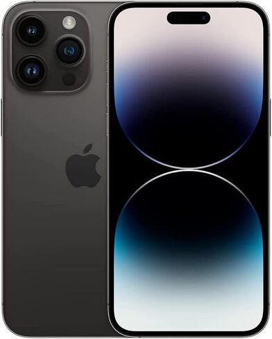 Apple iPhone 14 Pro Max, 128GB, Space Black - Unlocked (Renewed) in Kuwait