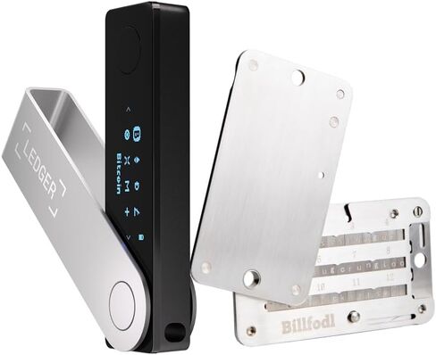 Ledger Nano X Crypto Hardware Wallet - Bluetooth - The Best Way to securely Buy, Manage and Grow All Your Digital Assets (Black + Billfodl) in Kuwait