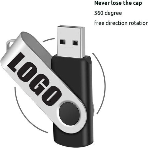 10 Pack USB Flash Drive Free Customized Personalized Logo, Custom Name USB 2.0 Metal Portable Disc, USB Thumb Drive Memory Stick Customized Logo for Company Advertising Individuals (4, GB) in Kuwait