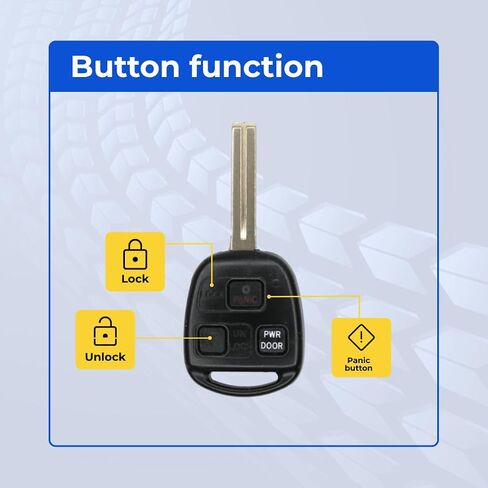Replacement Keyless Remote Head Key Fob for Lexus RX350 2007 FCC HYQ12BBT Part Number 89070-48821 89070-48820 Pack of 2 in Kuwait