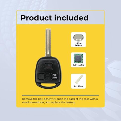 Replacement Keyless Remote Head Key Fob for Lexus RX350 2007 FCC HYQ12BBT Part Number 89070-48821 89070-48820 Pack of 2 in Kuwait