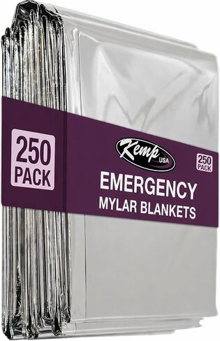 Kemp USA Emergency Mylar Blanket 25 Pack Thermal Reflective Space Blanket in Kuwait
