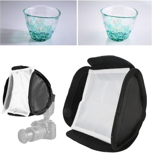 Schimer Photography Softbox Lightweight Diffuser for Softer Light and Even Exposure 9.1x9.1 Inch PVC Flexibility for 430EX 580EX 600EX in Kuwait