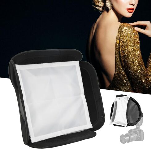 Schimer Photography Softbox Lightweight Diffuser for Softer Light and Even Exposure 9.1x9.1 Inch PVC Flexibility for 430EX 580EX 600EX in Kuwait